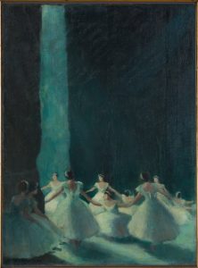 Les Sylphides (Hinter den Kulissen) Öl auf Leinwand, Um 1915, Deutsches Tanzarchiv Köln