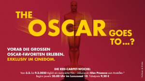 Cinedom startet die „Red-Carpet-Woche“ zu den Oscars®